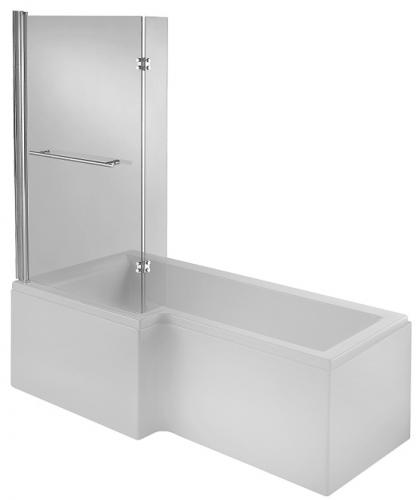 LH 17 Jet L Shape Whirlpool Shower Bath