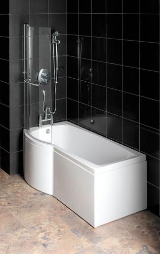 LH Prado 6 Jet Shower Bath - Screen & Rail