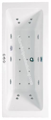 1700 mm Phoenix Rectangularo DE Whirlpool Bath