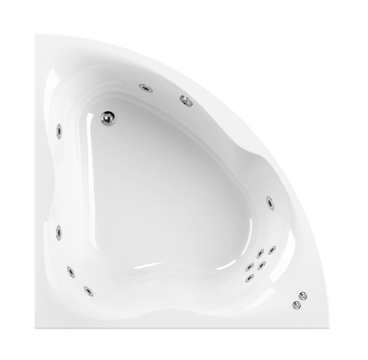 1500 mm 11 Jet Gloria Whirlpool Bath