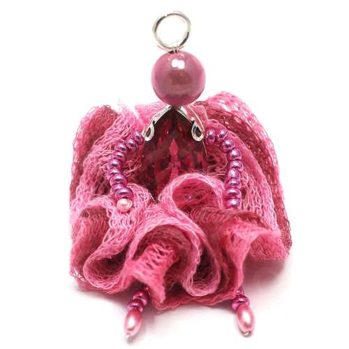 Lady Rivoli Kit pink jewelry making kit — DIY set with beads and instructions for creating handmade jewelry