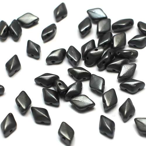 8x5mm 10g Czech glass Rulla beads crystal bronze gunmetal — two-hole beads for jewelry making and bead weaving