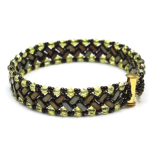 Hermione Bracelet iris brown bracelet making kit — DIY set with beads and instructions for creating handmade jewelry