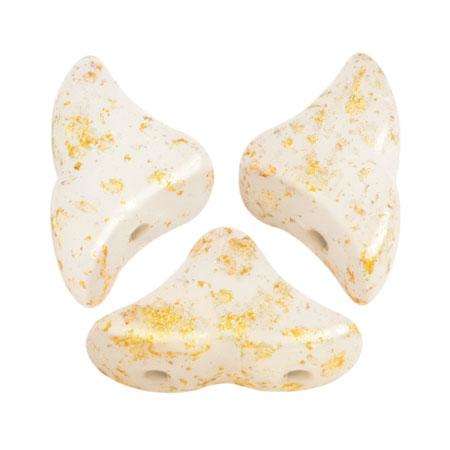 Helios Puca Beads 10g - Opq White Splash