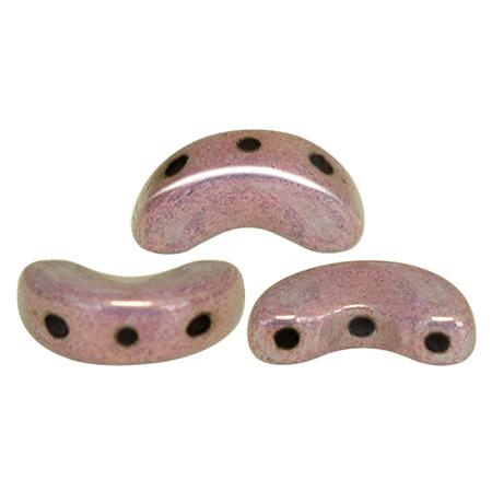 Arcos Puca Beads 10g - Opq. Violet/Gold Ceramic