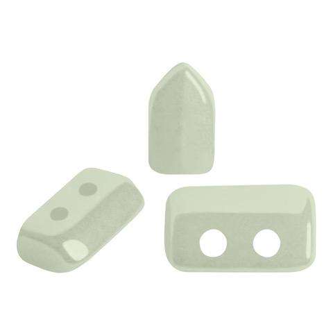 Piros Puca Beads 10g - Opaque Light Green Ceramic