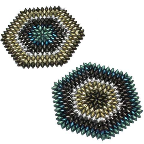 GemDuo Coaster bundle metallic's jewelry making kit — DIY set with beads and instructions for creating handmade jewelry
