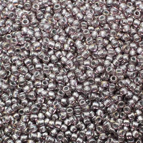 Toho Size 11 Seed Beads 10g - Silver Luster Amethyst