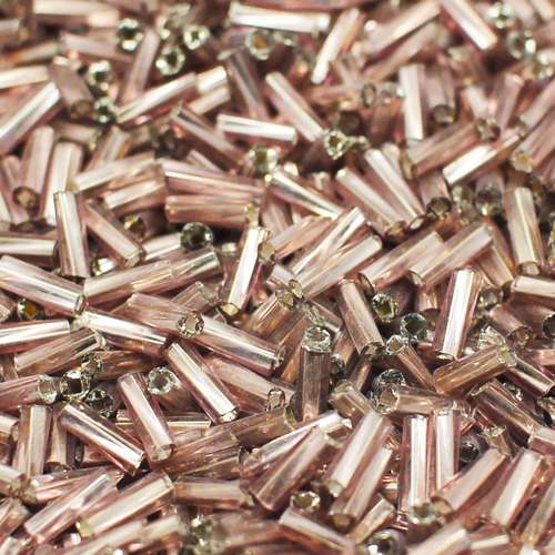 FGB glass seed beads silver lined pale lilac 50g — 50g pack, ideal for bead weaving, embroidery, and jewelry making