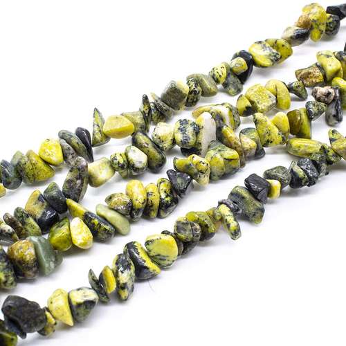 resin druzy bead yellow howlite 32" string — sparkling cabochon-style stone ideal for jewelry making, pendants, and craft designs
