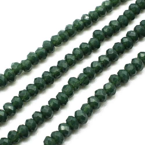 3mm crystal beads shamrock green, pack of 150 — faceted for jewelry making and beadwork