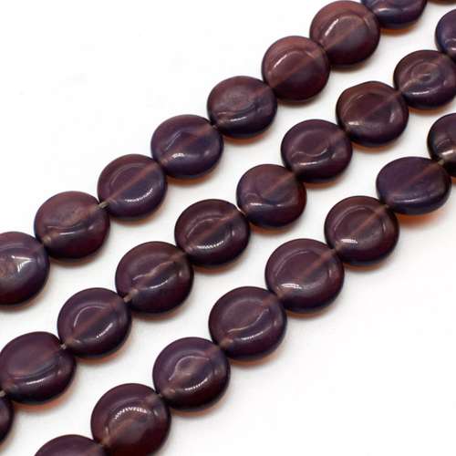 Opal Purple Flat Disc - 10mm