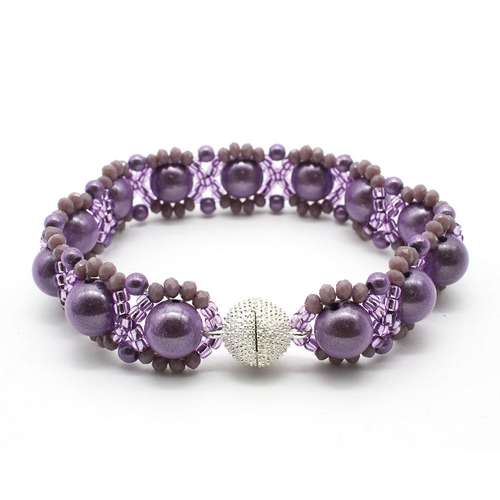 Lucy Miracle Bracelet lilac bracelet making kit — DIY set with beads and instructions for creating handmade jewelry