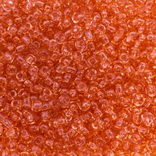 size 8 FGB glass seed beads transparent latte — 50g pack, ideal for bead weaving, embroidery, and jewelry making