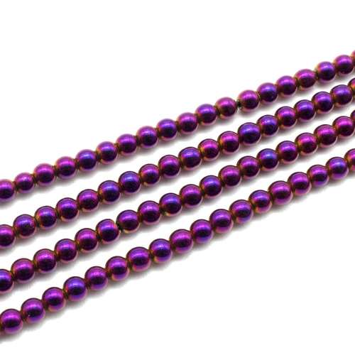 3mm hematite beads — for jewelry making, crafting, and beadwork projects