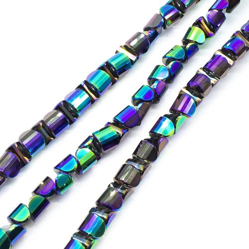 6mm crystal beads purple rainbow, pack of 30 — faceted for jewelry making and beadwork