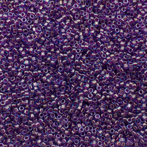 Toho Treasure Size 11 5g - Royal Purple-Lined Aqua