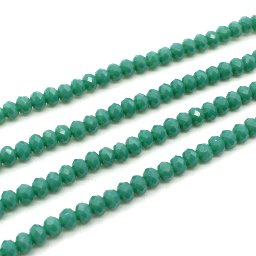 3.5mm crystal beads sea foam 150pc — faceted for jewelry making and beadwork