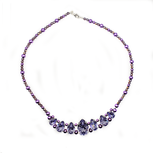 Rivoli Drop Necklace Kit - Lavander