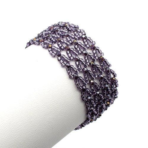 Diane Bracelet tanzanite bracelet making kit — DIY set with beads and instructions for creating handmade jewelry