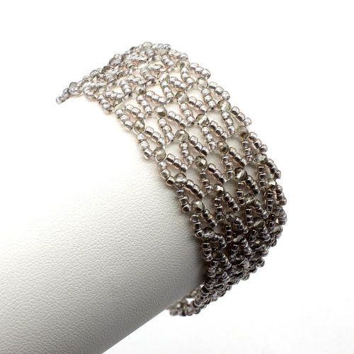 Diane Bracelet silver dust bracelet making kit — DIY set with beads and instructions for creating handmade jewelry