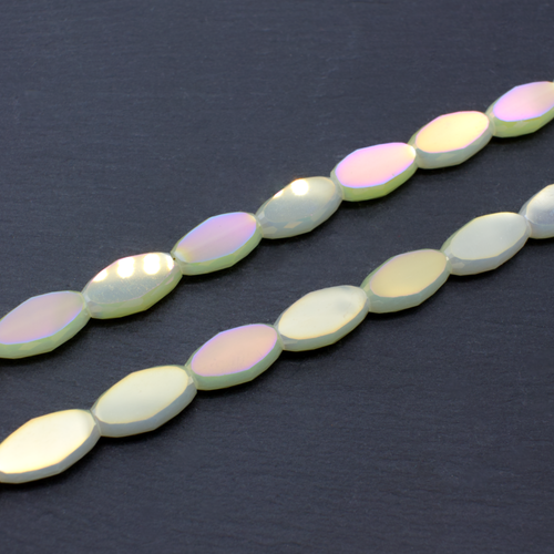 5mm crystal beads opq. lemon — faceted for jewelry making and beadwork