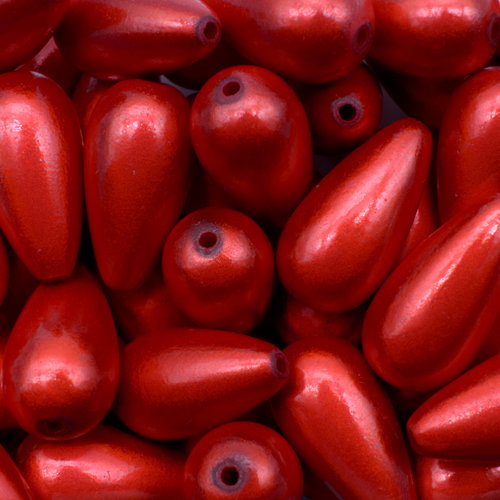 Miracle Bead Drop 23mm - Red 6pcs