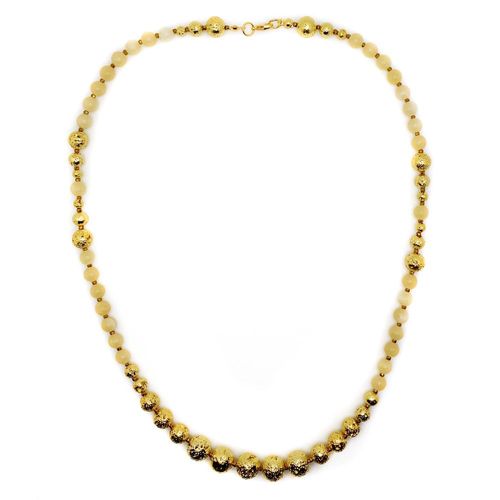 Lava Bead Jewellery gold jewelry making kit — DIY set with beads and instructions for creating handmade jewelry