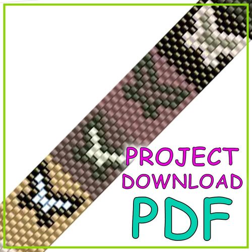 Treasure Bracelet Olive Garden Pattern Download - PDF Instructions