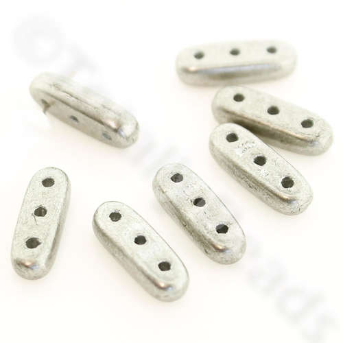 10mm Czech glass glass beads sat. metallic sharkskin — pack of 30, high-quality two-hole beads ideal for jewelry making, bead weaving, an…