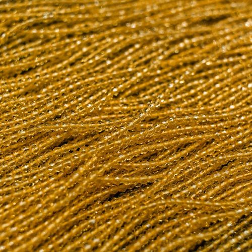 1.5mm crystal beads golden yellow — faceted for jewelry making and beadwork