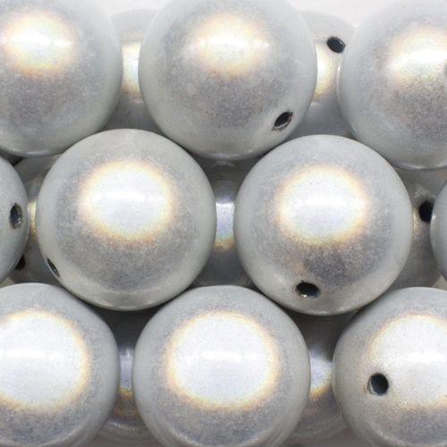 22mm Miracle acrylic round beads 22mm round white 1pcs — pack of 1, reflective 3D-effect beads ideal for jewelry making, crafts, and deco…