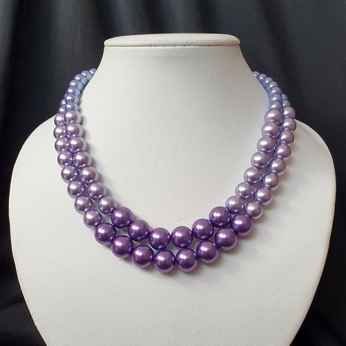 Lillian Necklace, Bracelet & Earrings wisteria lilac bracelet making kit — DIY set with beads and instructions for creating handmade jewelry