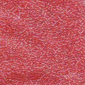 size 11 Miyuki Delica seed beads lined dark rose db075 5g — 5g pack, premium Japanese cylinder beads perfect for bead weaving, embroidery…