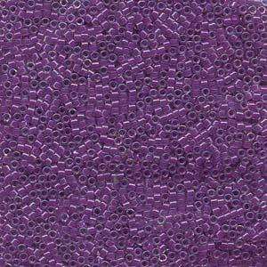 size 11 Miyuki Delica seed beads lined lilac ab db073 5g — 5g pack, premium Japanese cylinder beads perfect for bead weaving, embroidery,…