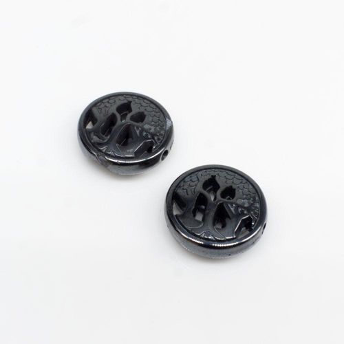 12mm hematite beads — for jewelry making, crafting, and beadwork projects
