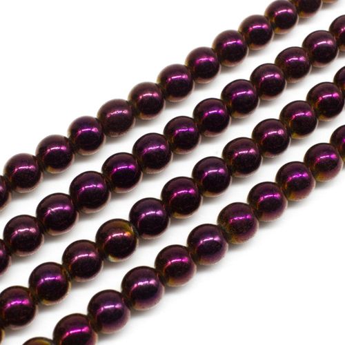 6mm hematite beads — for jewelry making, crafting, and beadwork projects