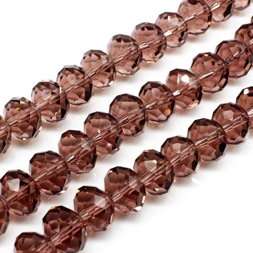 10mm crystal beads amethyst, pack of 30 — faceted for jewelry making and beadwork