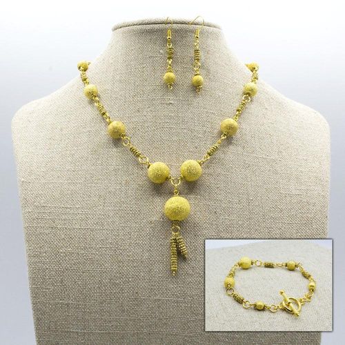 Stardust Jewellery Set gold jewelry making kit — DIY set with beads and instructions for creating handmade jewelry
