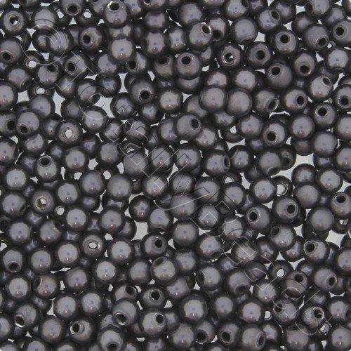 4mm Miracle acrylic round beads 4mm round grey 120pcs — pack of 120, reflective 3D-effect beads ideal for jewelry making, crafts, and dec…