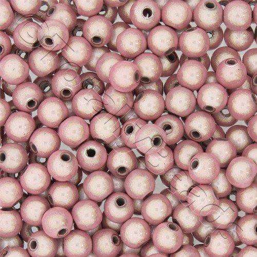 6mm Miracle acrylic round beads 6mm round light pink 65pcs — pack of 65, reflective 3D-effect beads ideal for jewelry making, crafts, and…