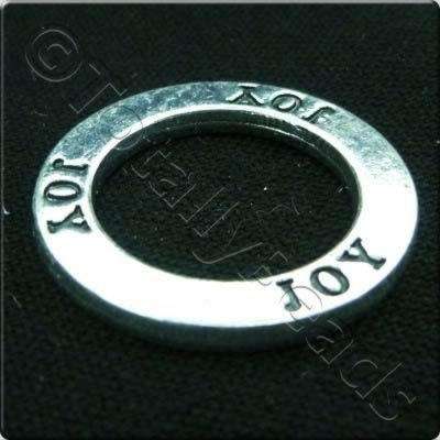 Tibetan Silver Message Ring - Joy