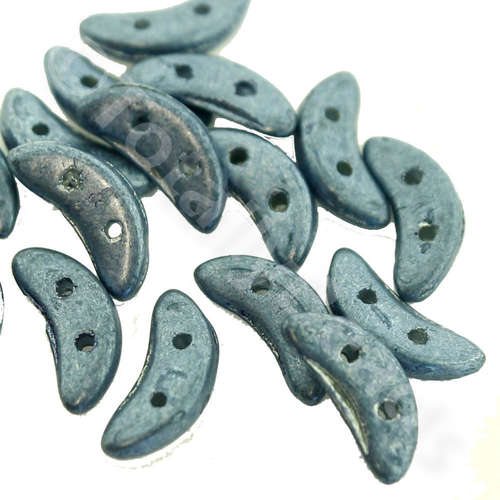 10mm Czech glass glass beads saturated metallic sapphire — pack of 7, high-quality two-hole beads ideal for jewelry making, bead weaving,…