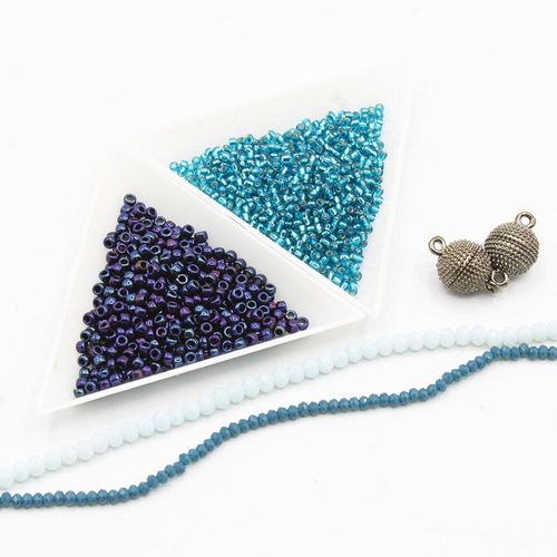 BC 2023 WK 3: Cubic Right Angle Weave Arctic Blue 3x4mm for jewellery making