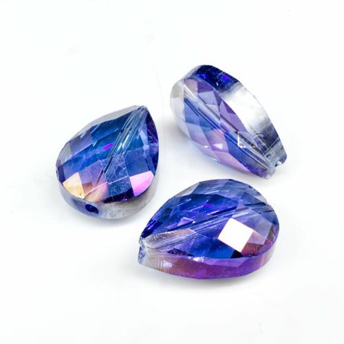 18mm crystal beads iris rainbow, pack of 8 — faceted for jewelry making and beadwork