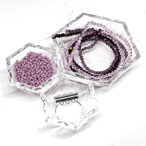 BC 2023 WK 20 : Patchwork Bracelet Purple 3mm for jewellery making