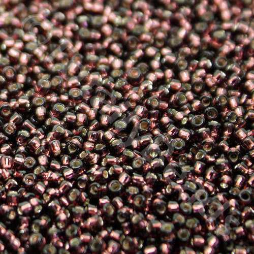 Toho Size 15 Seed Beads 10g - Silver Lined Amethyst