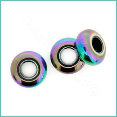 Large Hole Hematite Beads