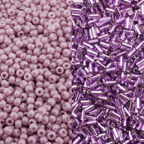 Primrose Bauble Zoom 27/6 grape jewelry making kit — DIY set with beads and instructions for creating handmade jewelry