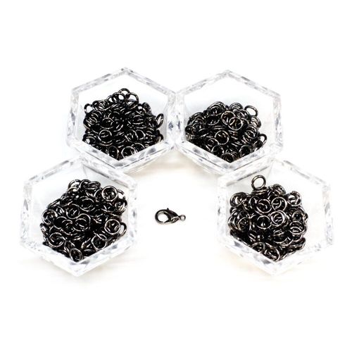 BC 2023 WK 37: Turkish Roundmaille Black 6x1mm for jewellery making